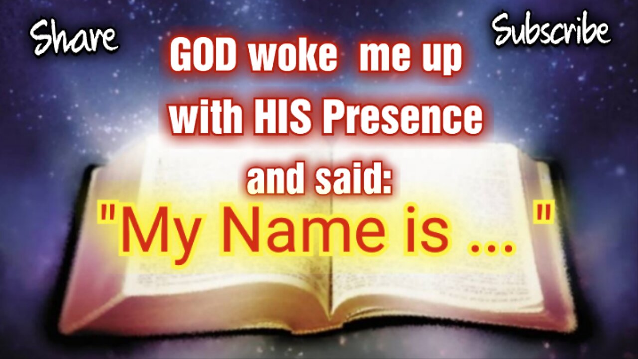 GOD Revealed HIS TRUE Name in an encounter. Please #share! Watch until the end. #bible #message