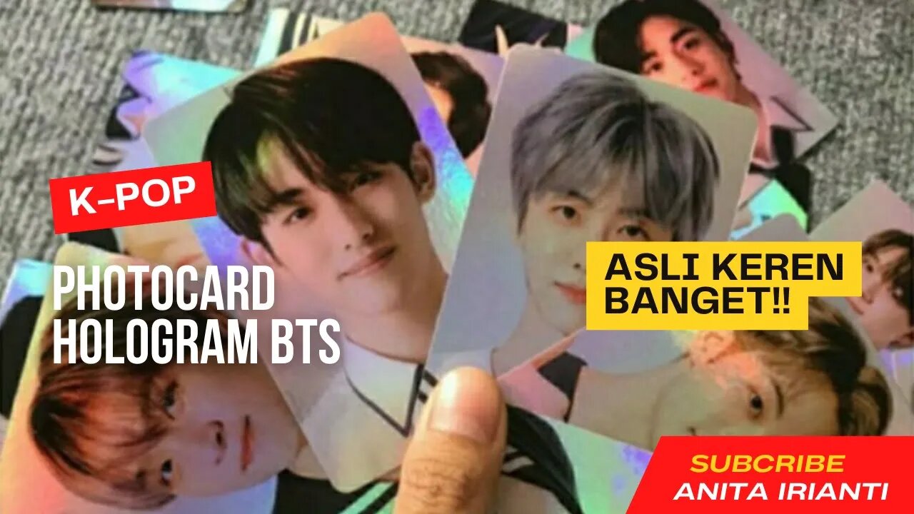 Kpop Photocard Hologram BTS