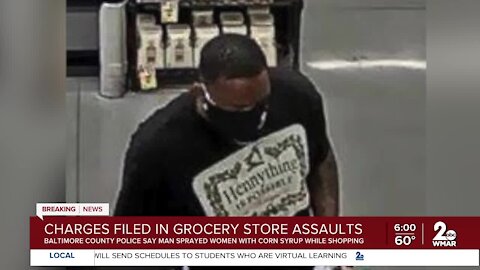 Man charged in grocery store spray attacks