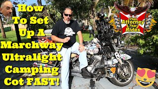Minimalist Motorcycle Vagabond Gear: Marchway Cot Review