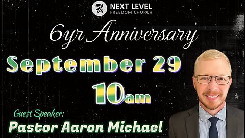 Aaron Michael Speaks at Our 6yr Anniversary (10/6/24)