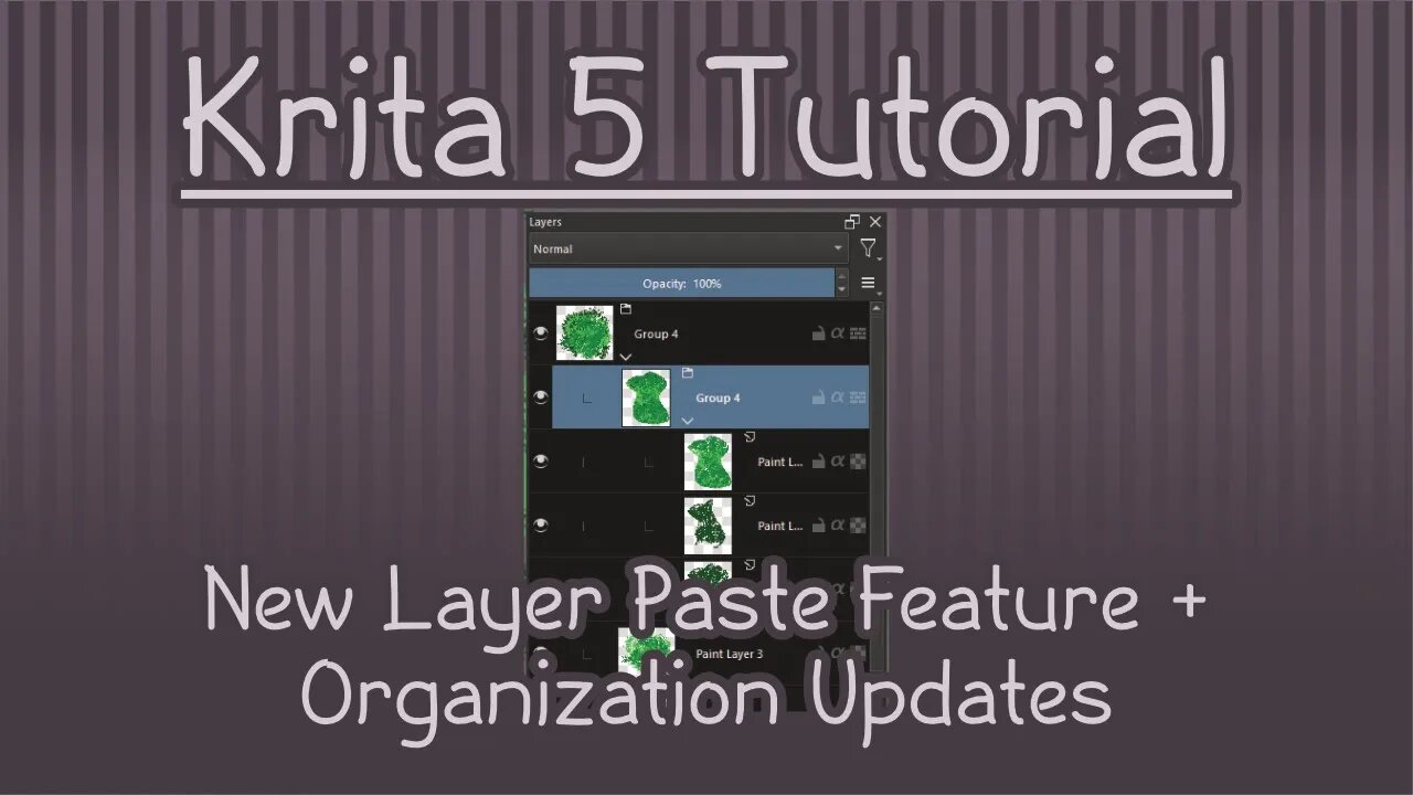 Krita 5.1: New Copy/Paste Layers Feature + Docker Update