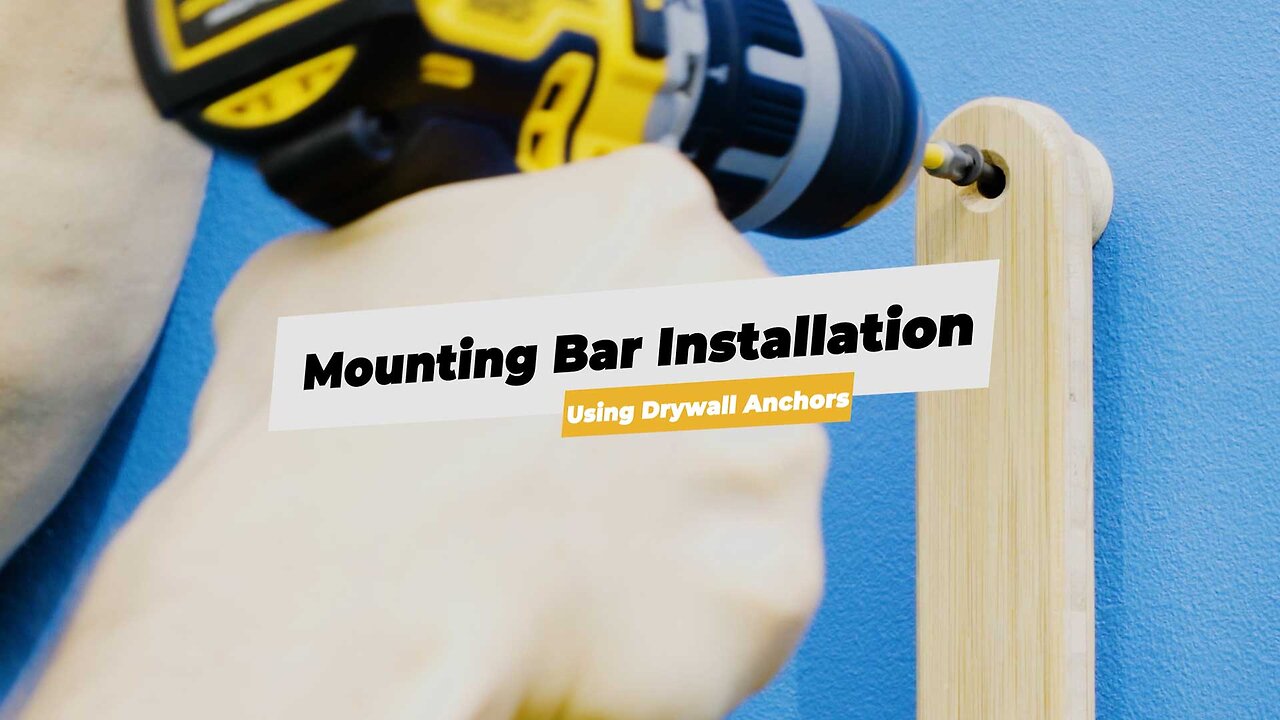 Drywall Anchor Installation for Board Racks - Grassracks' Mounting Bar System