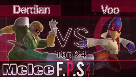 Derdian (C. Falcon) vs. Voo (Falco) - Melee Top 24 - FPS2