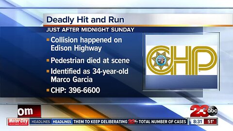 One man dead following hit and run in East Bakersfield