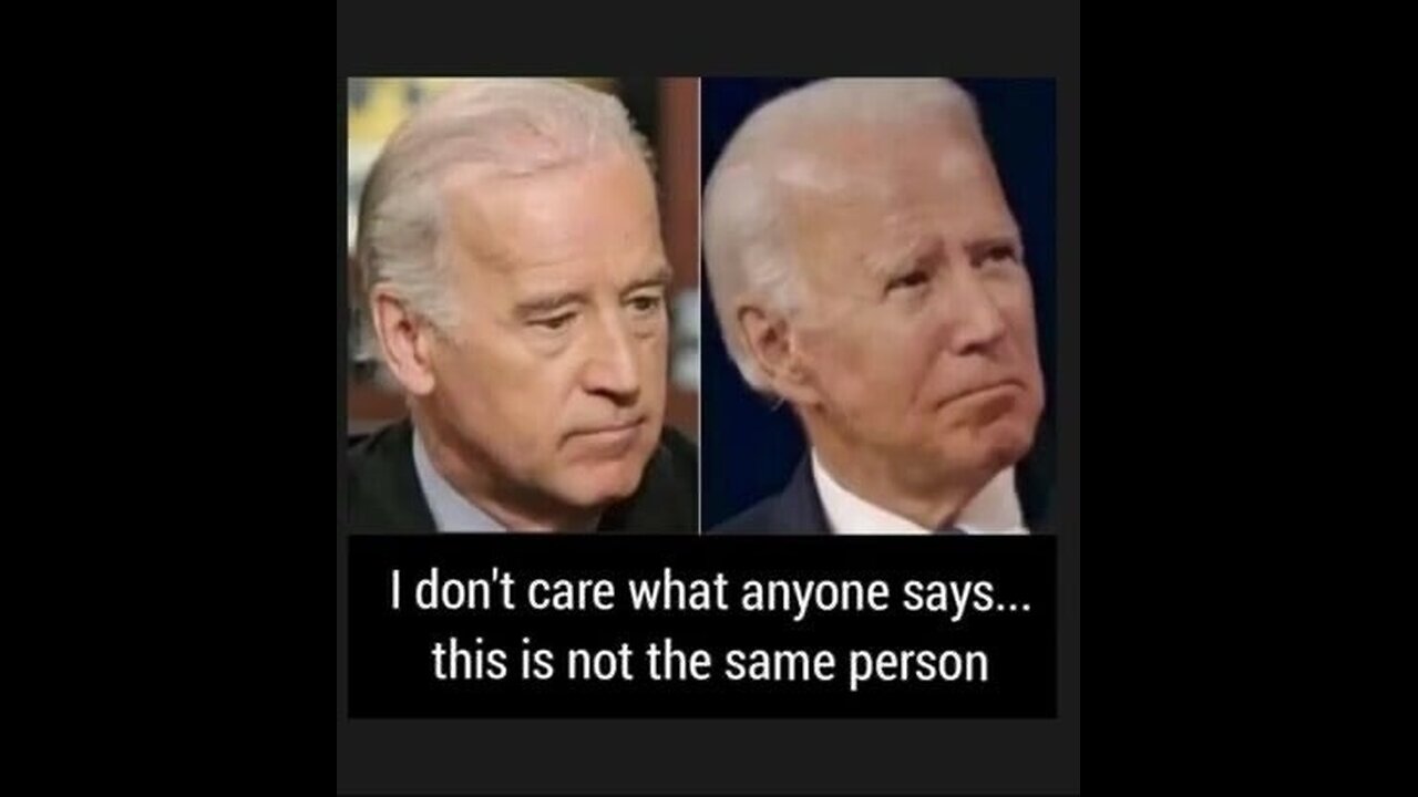 suddenly liberal hypocrite satanic democrat cult klan demented zombie joe Biden Taller? body double