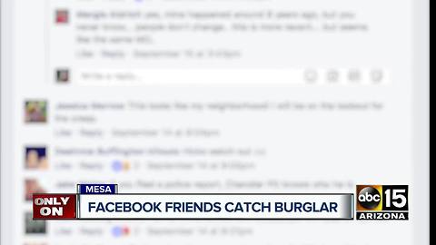 Accused burglar arrested after video posted on social media