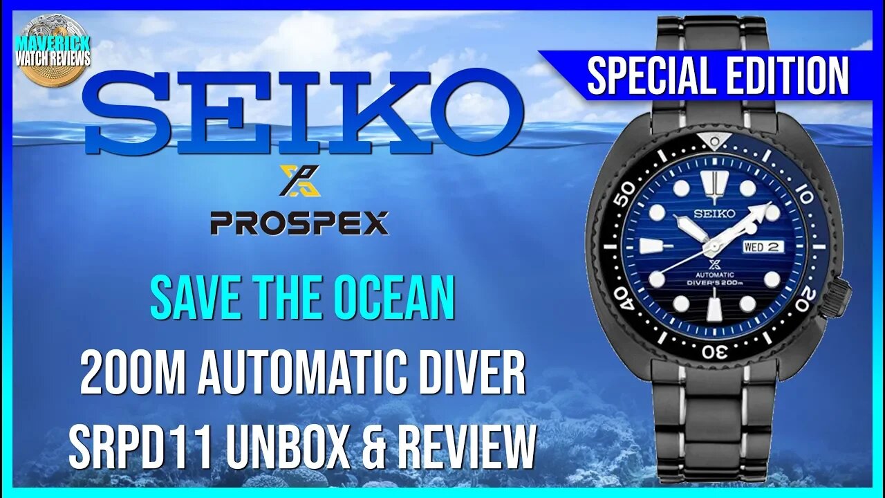 Special Edition Stunner! | Seiko Prospex Save The Ocean 200m Automatic Diver SRPD11 Unbox & Review