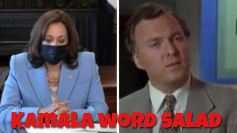 Kamala Blue Dress Word Salad