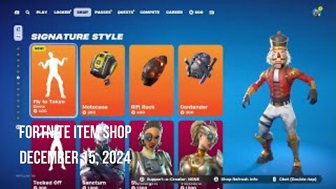 Fortnite Item Shop|December 15, 2024(*New* Fly to Tokyo Emote)