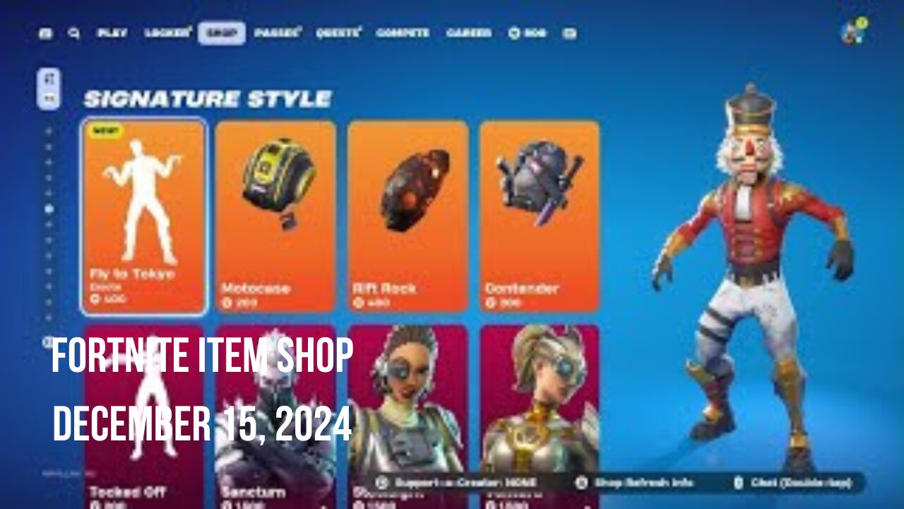 Fortnite Item Shop|December 15, 2024(*New* Fly to Tokyo Emote)