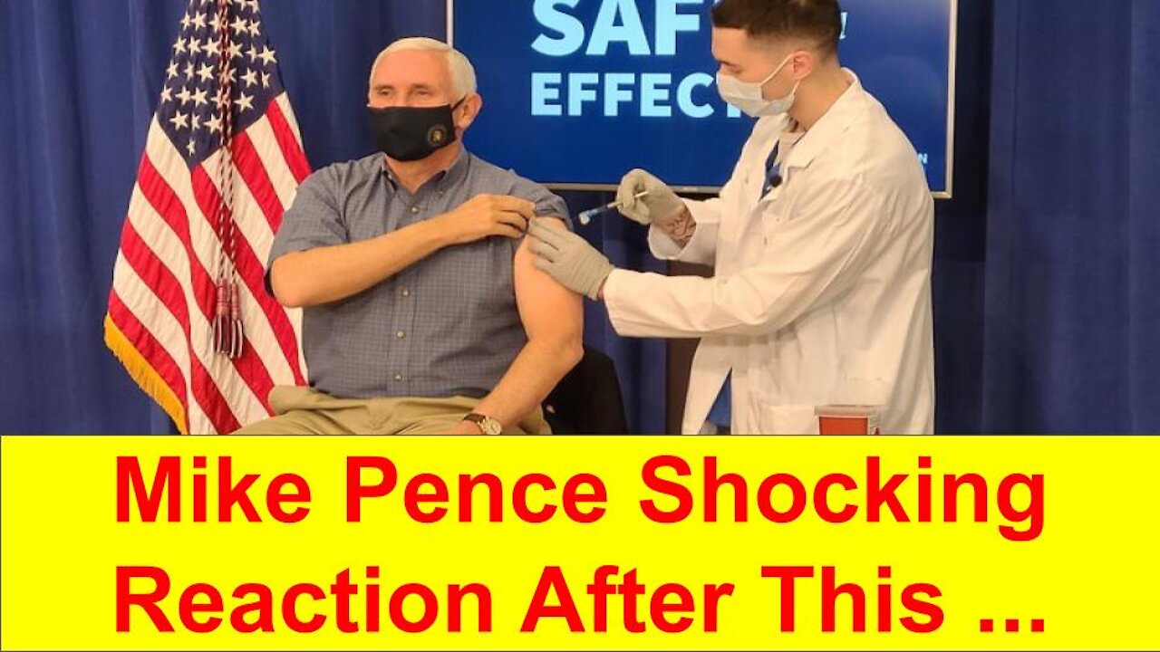 Mike Pence reaction to the COVID Vaccine