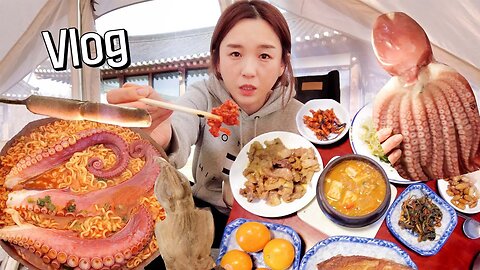 I Had Such a Relaxing Time at a Fusion Hanok! (ft. Mukbang Vlog) | Hamzy Vlog