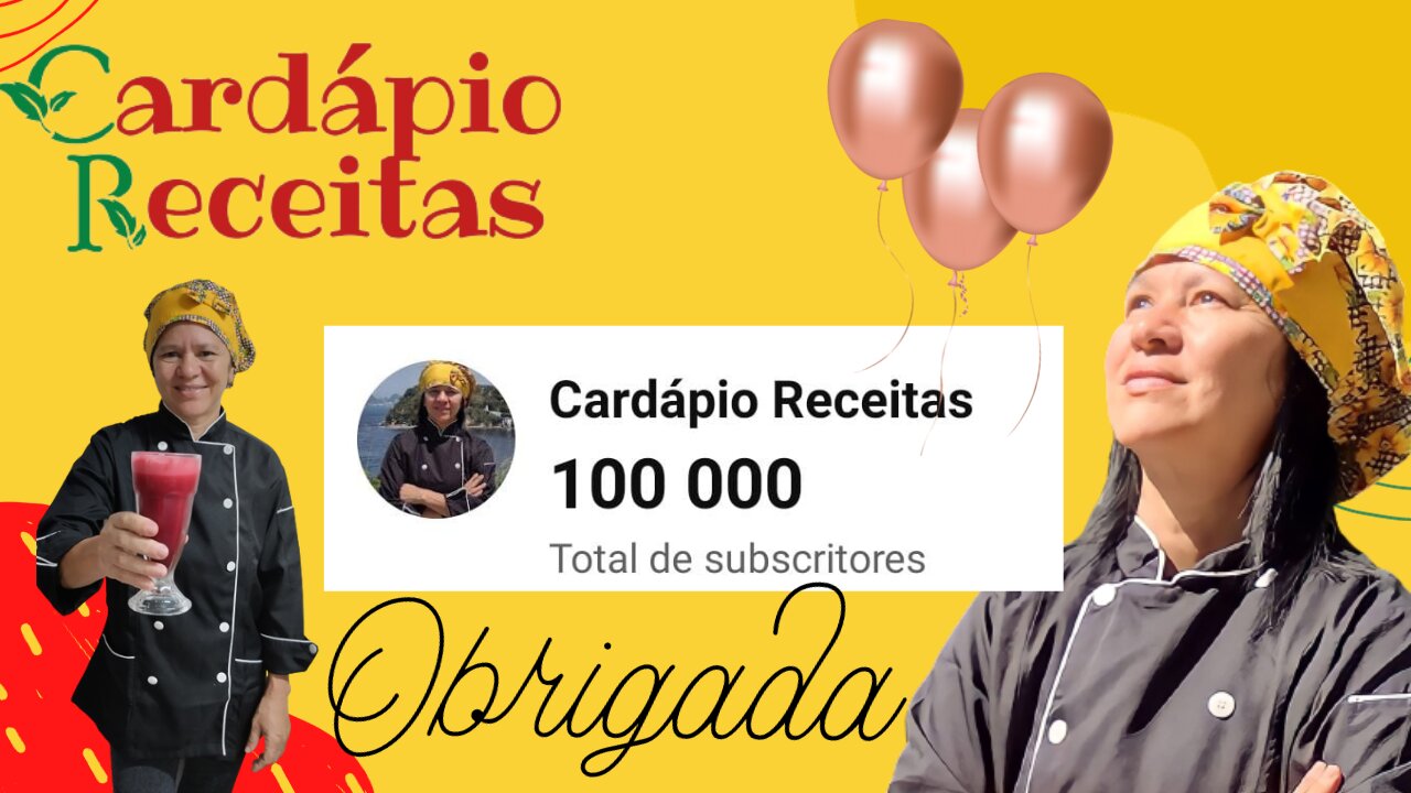 Somos 100mil no YouTube, OBRIGADA!