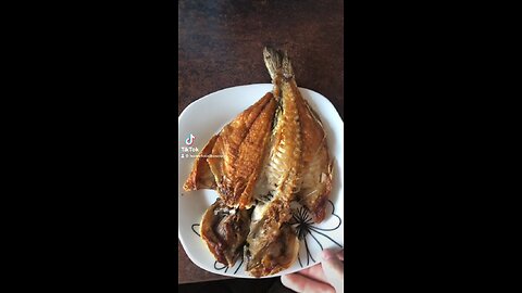 Fish 🐟 from sea 🌊 and salad 🥗 from land 🤣what a combo 👻🤙🐟