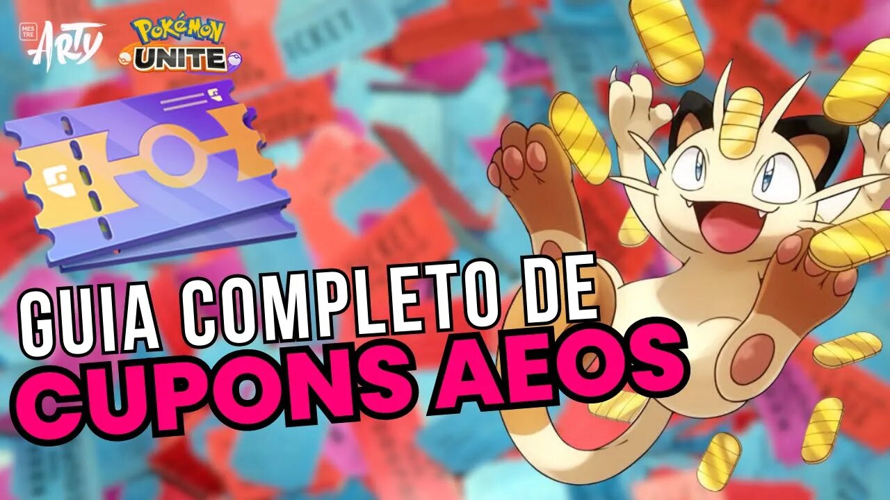 ⚠️COMO CONSEGUIR CUPONS (TICKETS) AEOS NO POKÉMON UNITE | GUIA COMPLETO 2023 | Dicas para Iniciante