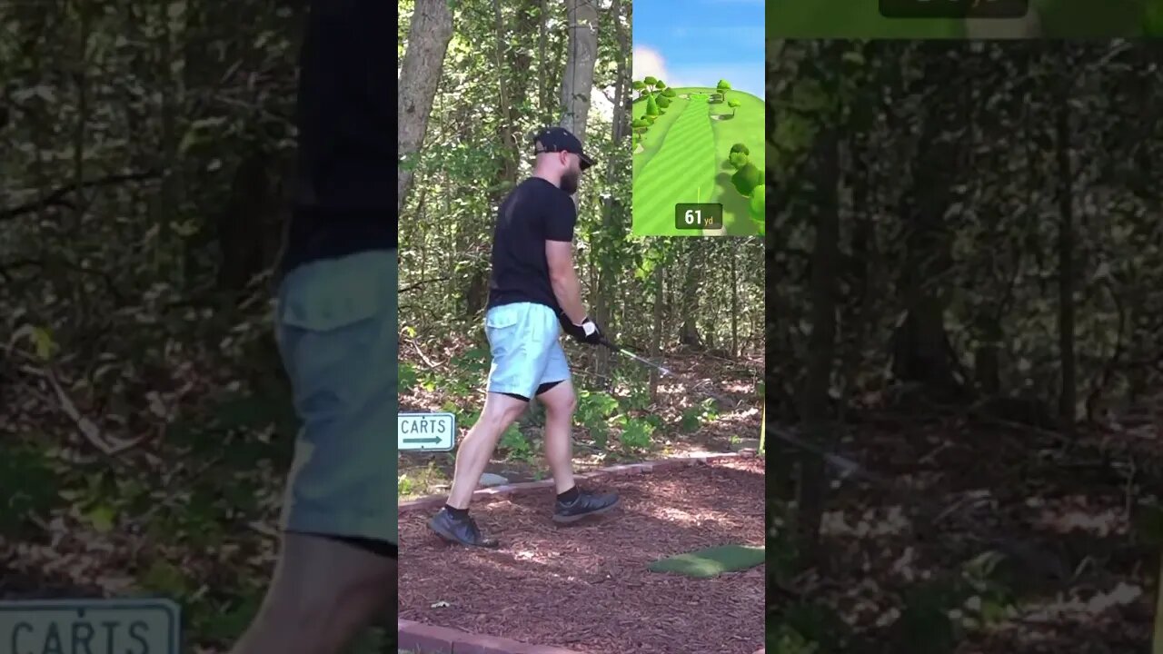 Quogue Field Club - Hole 7 #Shorts #Golf #GarminR10 #R10 #Golfing #Golfer #SimGolf #YoutubeShorts