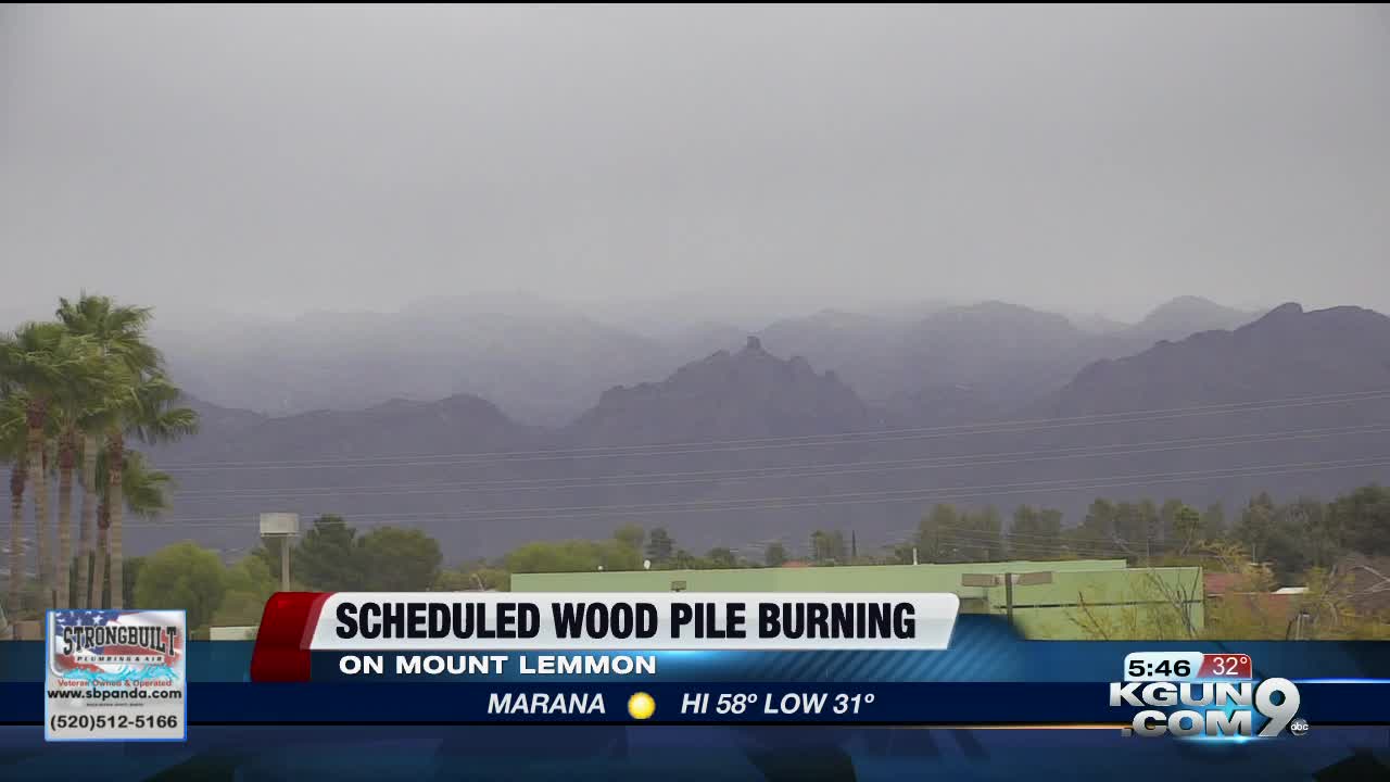 Crews to start burning wood piles on Mount Lemmon Feb. 11-15