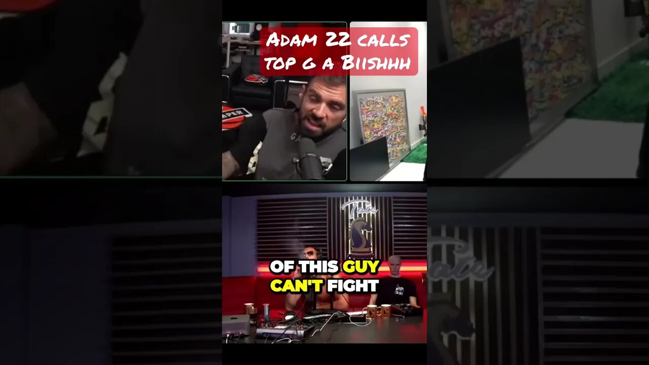 Adam 22 wild for this #short #shorts #shortvideo #shortsvideo #adam22 #topg #tate #matrix #ufc #fox