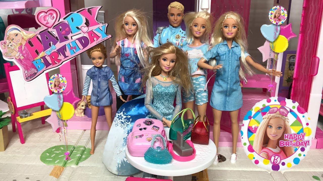 Barbie Happy Birthday Party with Ken Chelsea and Friends