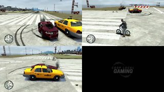 GTA IV Splitscreen - Riding Mountain Bikes [Euphoria Physics]