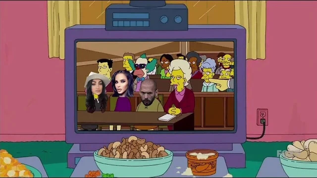 Homer Watches The Andrew Tate Trial
