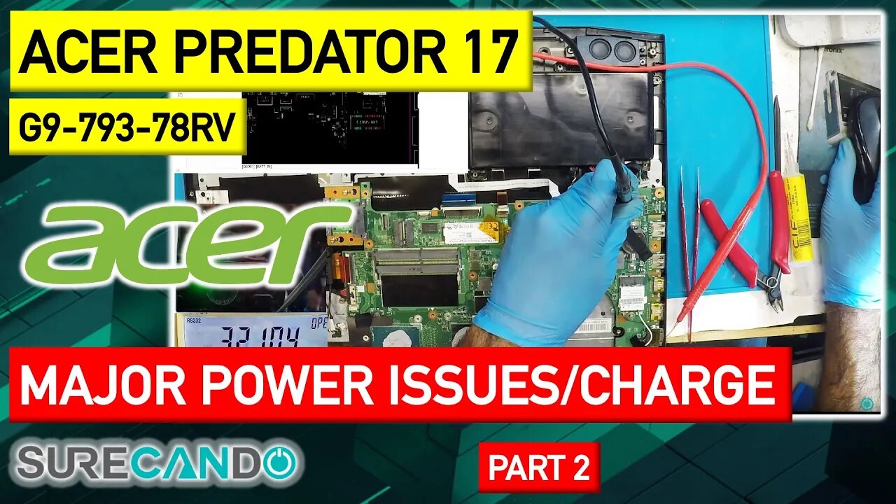 Acer Predator 17 G9-793-78RV Charging Woes Solved with Epic Power Recovery! Part 2
