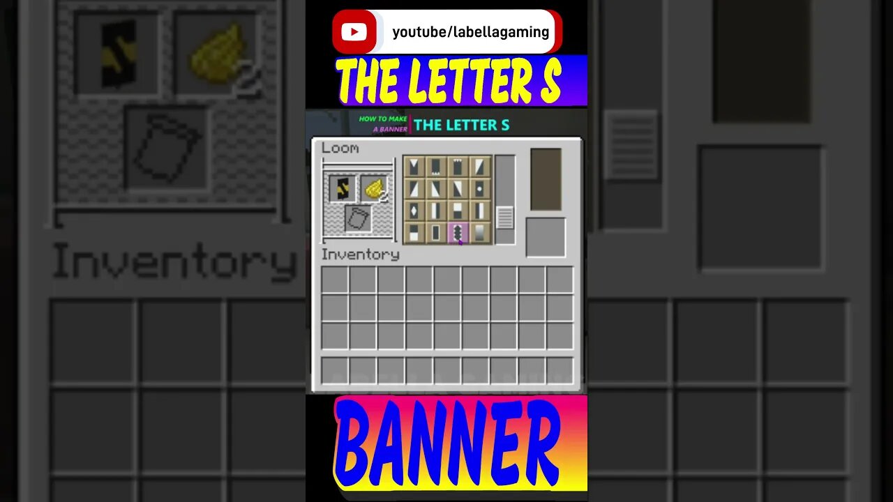 How To Make The Letter S Banner | Minecraft