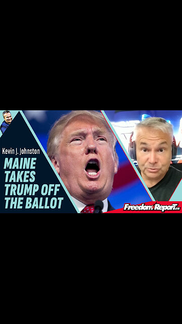 DONALD TRUMP TAKEN OFF THE MAINE BALLOT. THE DEMOCRATS ARE IN PANIC MODE!