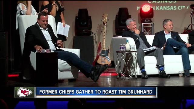 Former Chiefs legend Tim Grunhard roasted by teammates