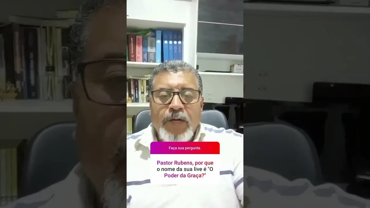 #shorts Pergunta: Pastor, por que o nome da sua live é O PODER DA GRAÇA?