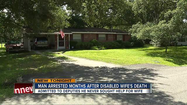 Deputies: Tampa man arrested after his disabled, malnourished 68-pound wife was found dead