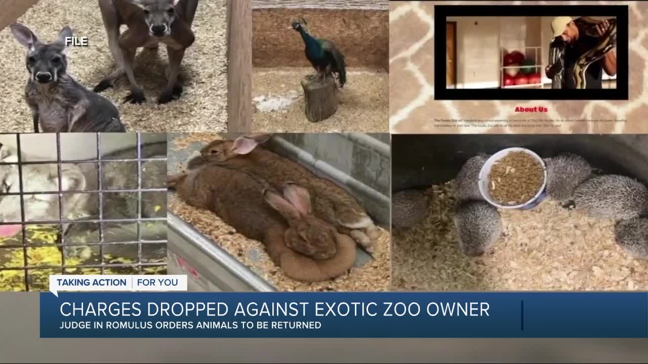 Charges dropped against exotic zoo owner