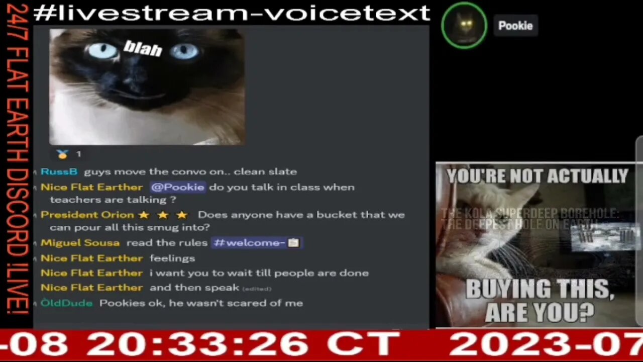 24/7 Flat Earth Discord Channel - Pookie