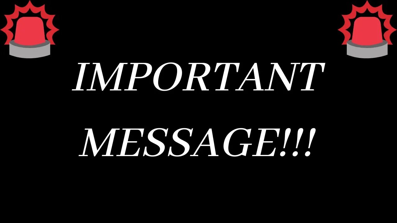 IMPORTANT MESSAGE - We are being attacked.