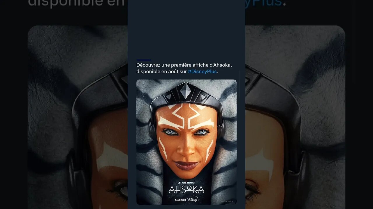 Découvrez une première affiche d'Ahsoka, disponible en août sur #DisneyPlus