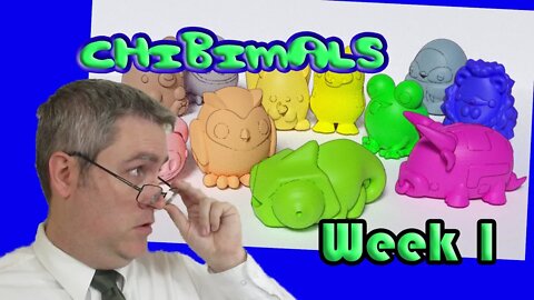 Modeling Chibimals with Blender for 3D Printing - Week 1 Video Update