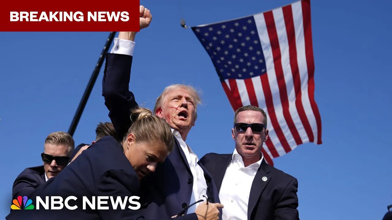 BREAKING: Trump rushed off stage by Secret Service after shots fired at rally