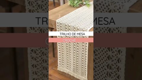 ideias Trilho/caminho de mesa em crochê. #trilhodemesa #caminhodemesa #crochet #croche #moda #casa