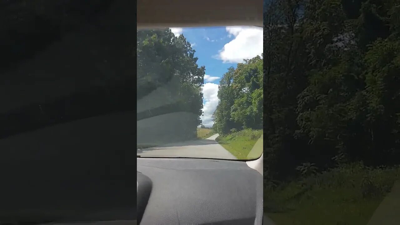 Driving Up Deersville Ridge Rd Towards Deersville Ohio August 2023