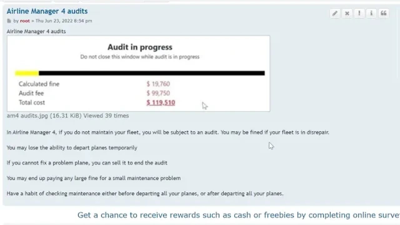 Airline Manager 4 Audits
