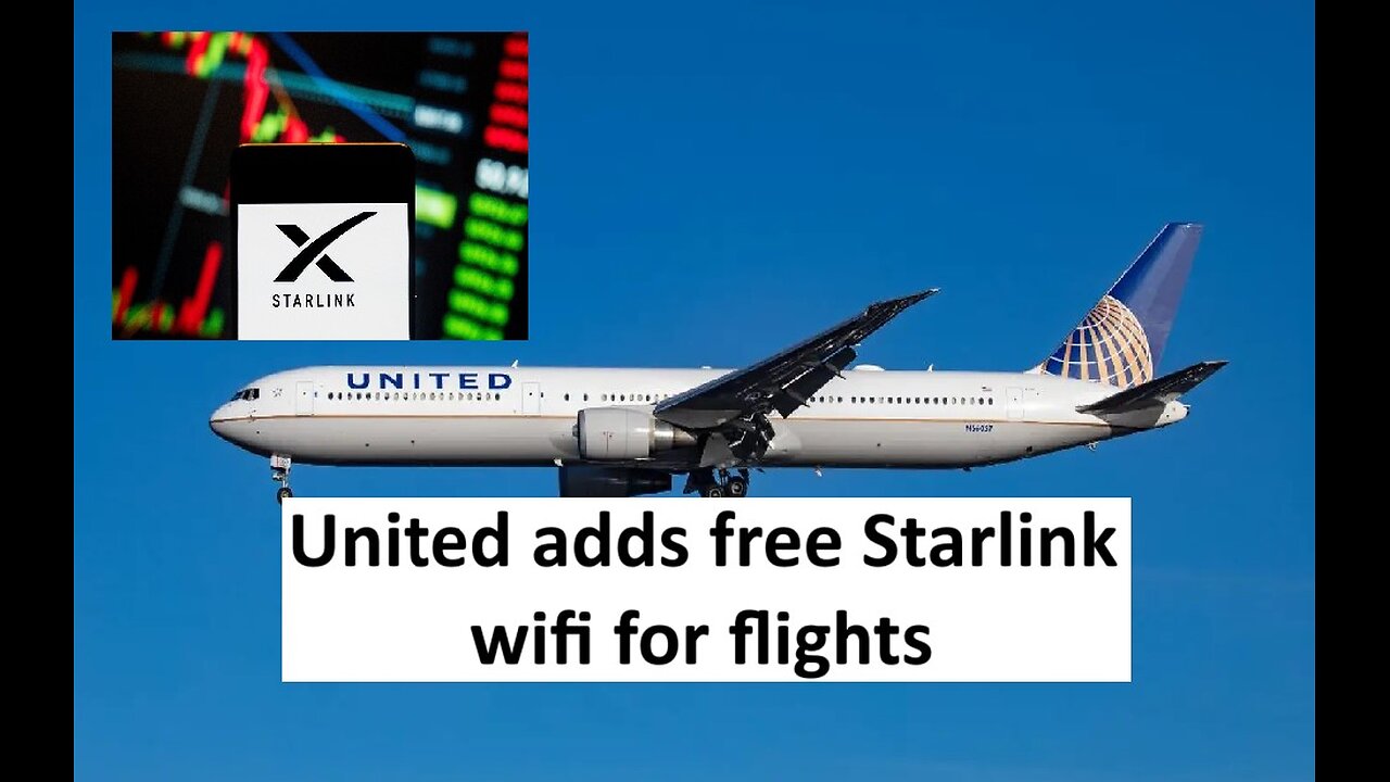 United Airlines to offer free inflight wifi with Starlink