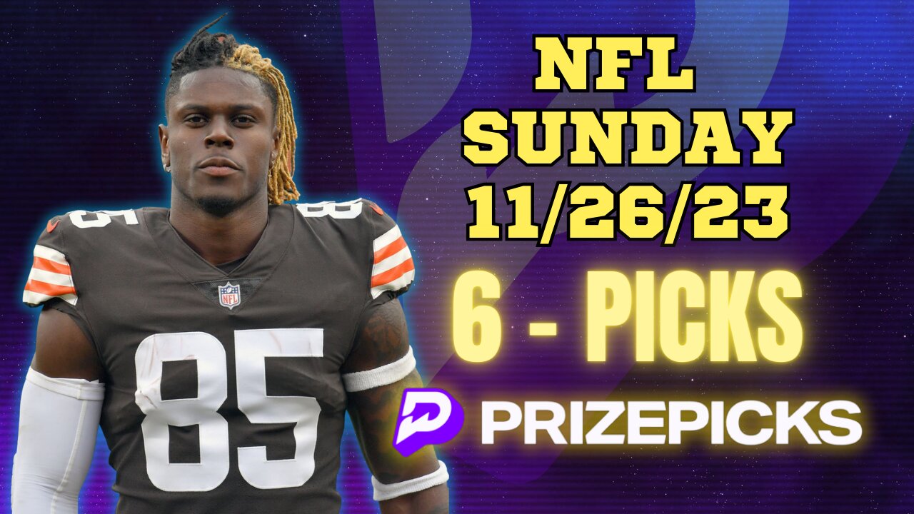 PRIZEPICKS | BEST PICKS WEEK 12 #NFL SUNDAY | 11/26/23 | PROP BETS | #BESTBETS | #FOOTBALL | TODAY