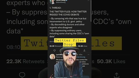 A NEW Twitter Files Has DROPPED! Covid, Censorship, & Government Collusion #shorts