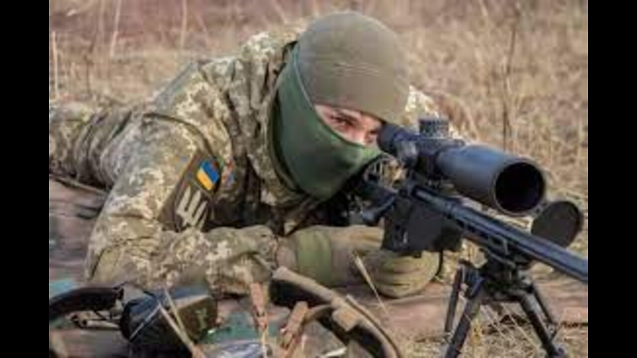 Ukraine sniper against Russian troops