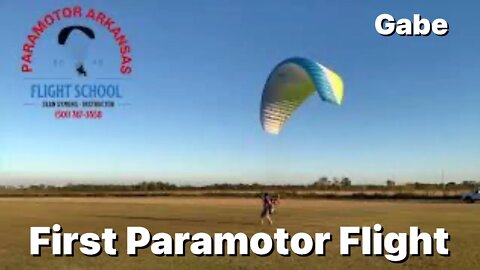 Another first flight – first Paramotor solo at Paramotor Arkansas flight school