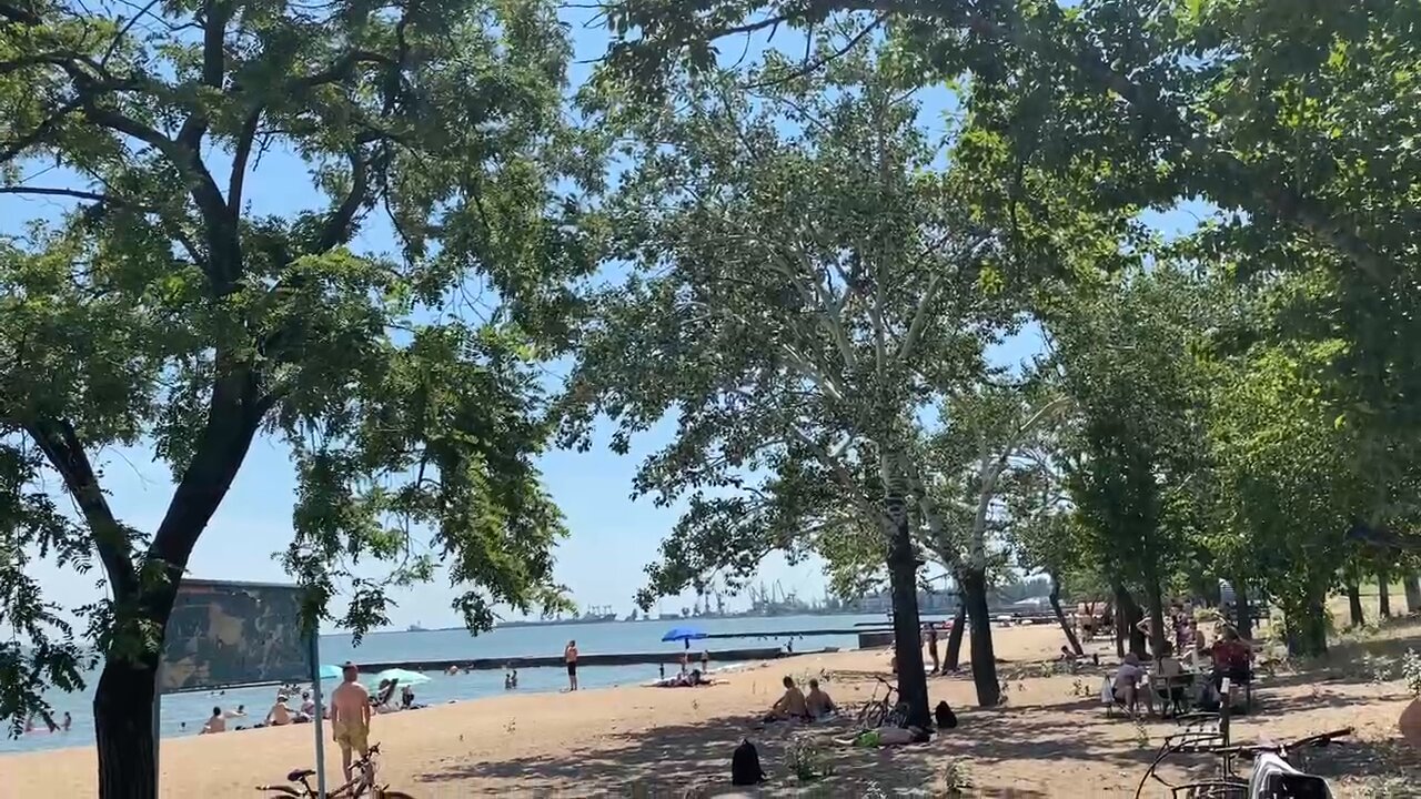 The beach season has opened in Mariupol