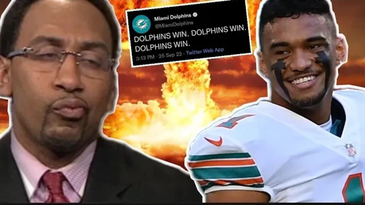 Tua Tagovailoa Makes Stephen A Smith Look Like A Clown - Dolphins Move to 3-0