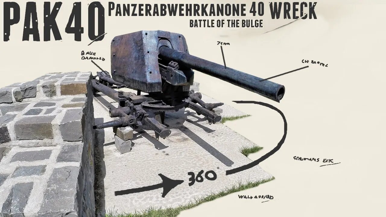 Pak40 Wreck - Walkaround - Schumann's Eck.