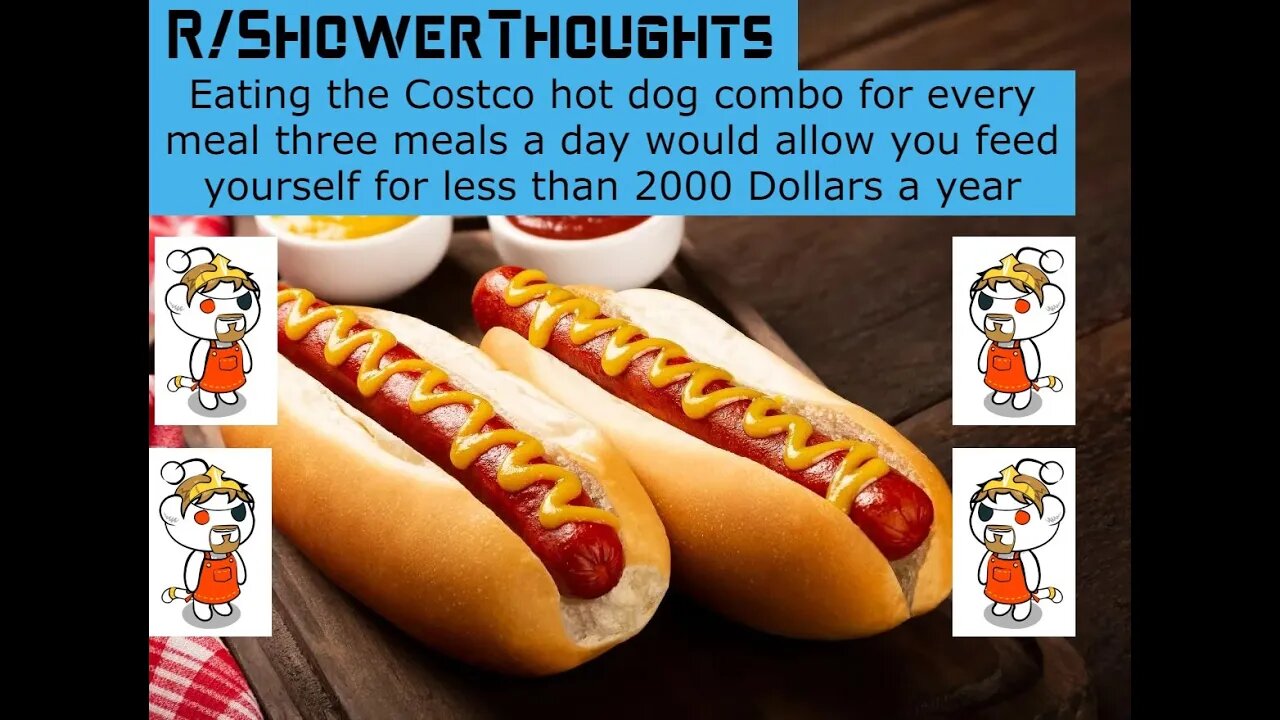 #Eating the #Costco #hot #dog combo for every #meal three #meals a day? #Shower #thoughts